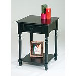 OSP Designs Accent Table with Drawer and Shelf (Manhattan Collection)

