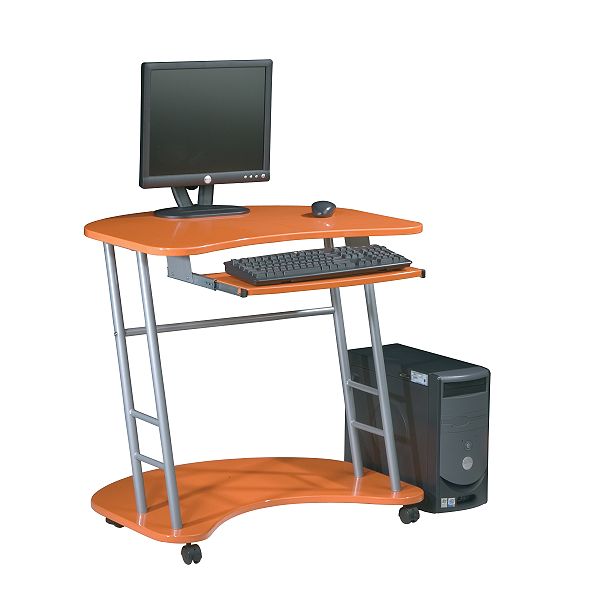 OSP Designs Kool Kolor Collection Kids Mobile Computer Desk - Burnt