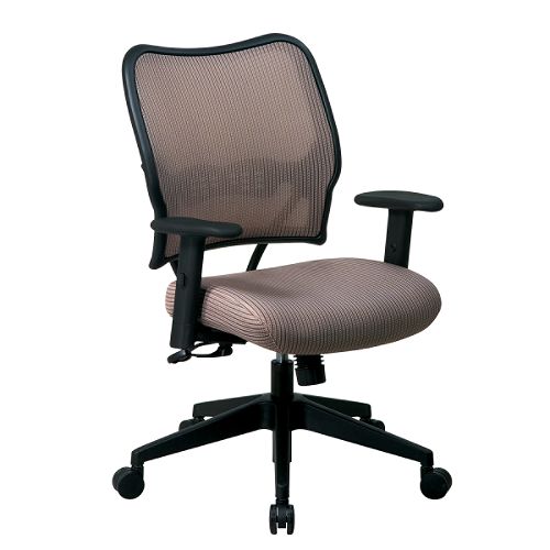 Office Star Deluxe Adjustable Chair with VeraFlex Back and Seat - Latte by