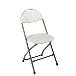 OSP Designs Plastic Folding Chair - 4 Per Carton