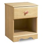 South Shore Night Table, Lily Rose Collection, Country, Romantic Pine
