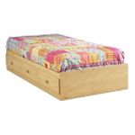 South Shore Twin-Size Mate's bed, Lily Rose Collection, Country, Romantic Pine