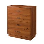 South Shore 4-Drawer Chest, Logik, Contemporary, Sunny Pine
