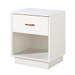 South Shore Night Table, Logik, Contemporary, Pure white
