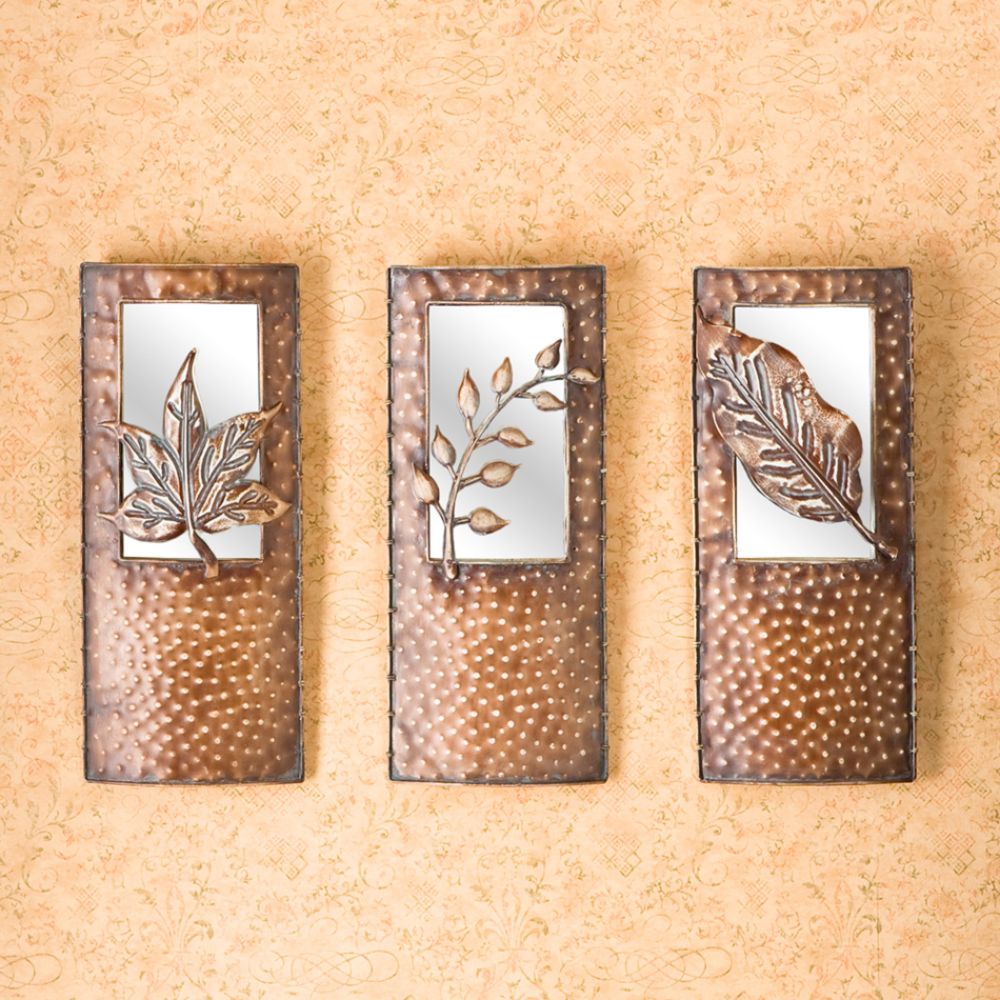 Southern Enterprises, Inc. Mirrored Botanical 3Pc Wall Art Set