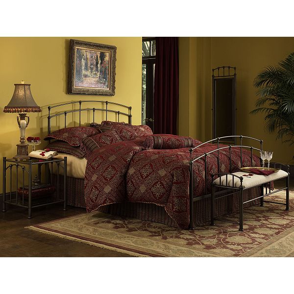 Fenton Full Bed with Frame - Black Walnut