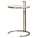 Baxton Studio Cosima Glass Top Accent Table