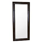 Baxton Studio Sienna Leather Frame Floor Mirror