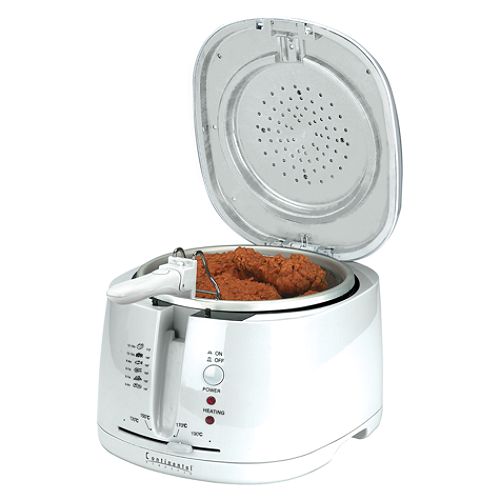 Continental 1500 Watt Deep Fryer (White) - CE23391 Best Price