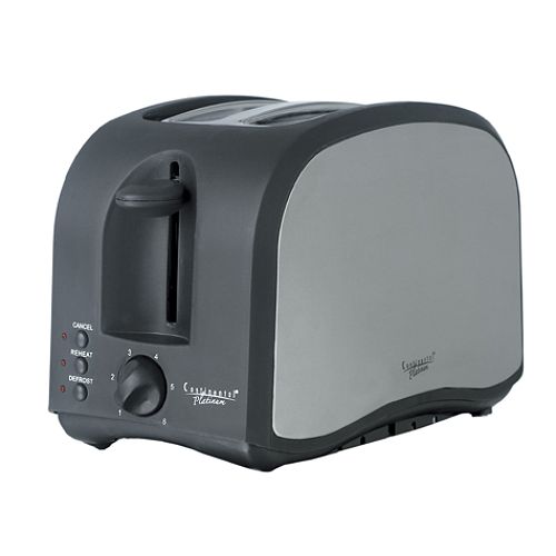 Continental Platinum Platinum 2 Slice Stainless Black Toaster - CP43439 Best Price
