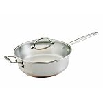"Gourmet Distinctions Stainless Steel 11""/4.75 Qt. Covered Saute with Helpe"
