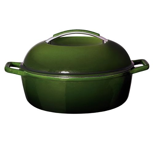 Kitchen Aid Cast Iron 12" Chicken Fryer - Green