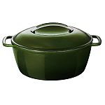 Kitchen Aid Cast Iron 6.5 Qt. Oval Dutch Oven - Gree