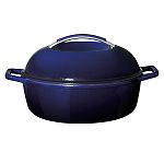"Kitchen Aid Cast Iron 12"" Chicken Fryer - Blu"

