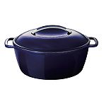 Kitchen Aid Cast Iron 6.5 Qt. Oval Dutch Oven - Blu