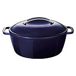 Kitchen Aid Cast Iron 8 Qt. Oval Dutch Oven - Blu