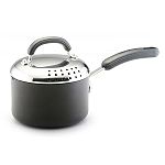 Circulon Circulon Accessories 2 Qt. Covered Straining Saucepan by Meyer Corporation