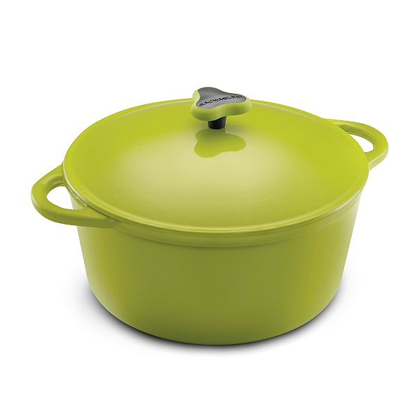 Rachael Ray Cast Iron Cookware 7 Qt. Covered Round Casserole - Green