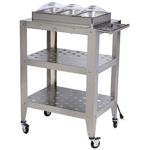 Broilking Standard Size Mobile Buffet Warming Cart - WBC-3SP Best Price