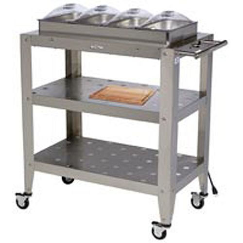 Broilking Family Size Mobile Buffet Warming Cart - WBC-4SLP Best Price