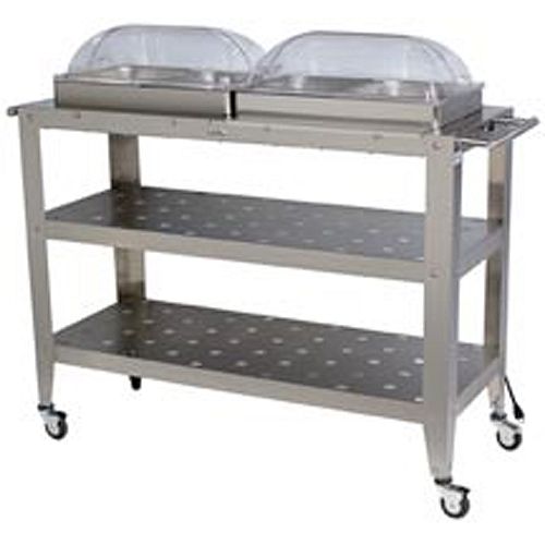 Broilking Grand Size Mobile Buffet Warming Cart - WBC-4RT Best Price