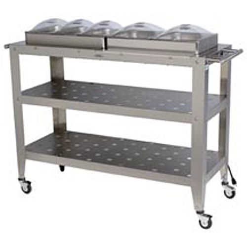 Broilking Grand Size Mobile Buffet Warming Cart - WBC-5SP Best Price