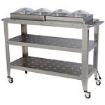 Broilking Grand Size Mobile Buffet Warming Cart