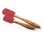 "Paula Deen 2-Piece Silicone Spatula Set, 10"" & 13"" (Red)"
