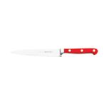 Mundial 5100 Series Red Fully Forged Cutlery 6" Utility Knife - Serrated Edge
