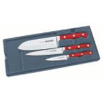 Mundial 5100 Series Red Fully Forged Cutlery 3 Piece Starter Set by Mundial USA