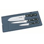 Mundial 5100 Series Black Fully Forged Cutlery 3 Piece Starter Set by Mundial USA