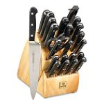 Mundial 5100 Series Black Fully Forged Cutlery 24 Piece Block Set