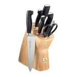 Click here to buy Mundial Elegance Fully Forged Cutlery 7 Piece Block Set by Mundial USA.
