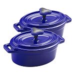 Click here to buy Rachael Ray 12 oz. Oval Casserole, 2 pc. Set, Blue.