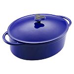 Click here to buy Rachael Ray 5.25 qt Covered Oval Casserole, Blue.