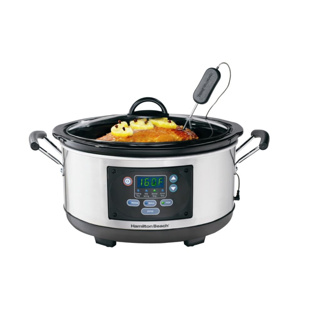 Hamilton Beach Set #n Forget 6 Qt. Programmable Slow Cooker