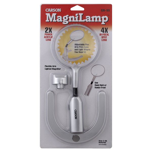 Carson Bi-Focal Spot Lens, MagniLamp, 1 magnifier