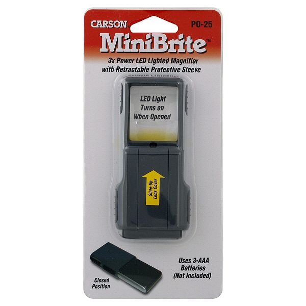 Carson Magnifier, MiniBrite, 1 magnifier