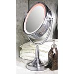 Zadro Oval Dual Sided Lighted Swivel Vanity Make-Up Mirror
