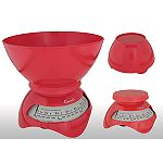 Escali Estilo Spring Scale, 6.5 Lb 3 Kg, Cherry Red
