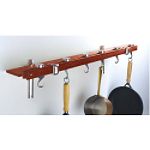 Concept Housewares Espresso Wood Wall Rack