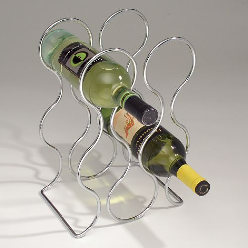 Inter Design Classico Round Wine Rack  Chrome - 57078 Best Price