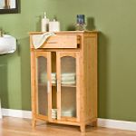 Southern Enterprises, Bamboo Bathroom Storage Cabinet

