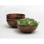 Lipper Dark Cherry Finished Set of 4 Individual Salad Bowls by Sitoa Corporation