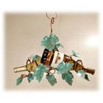Creative Copper Copper Double Hanging Wine Holder