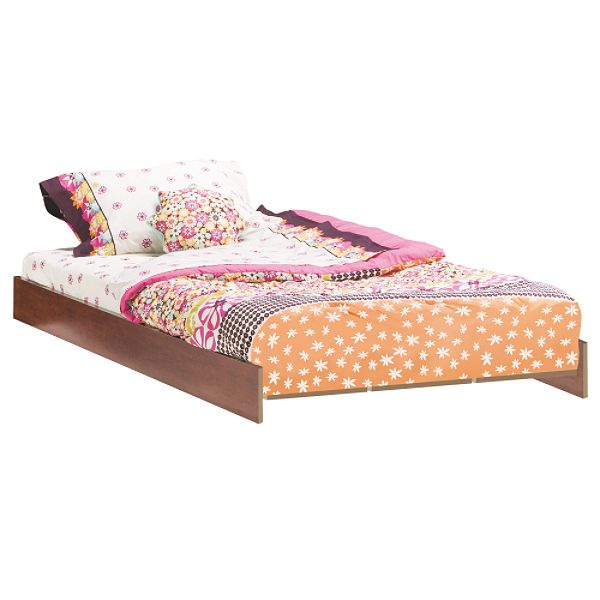 South Shore Moon Twin Bed Frame - Classic Cherry