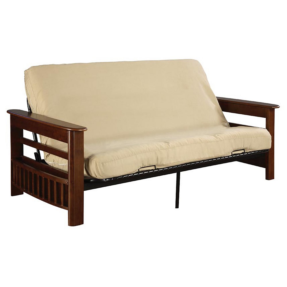 Ikea Metal Frame  on Fx Athens Espress Queen Futon Frame With Redbud Microfiber Mattress