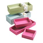 Venture Products 3pc Foam Drawer Organizer - Soft Blue