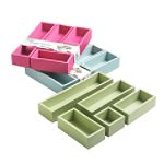 Venture Products 5pc Foam Drawer Organizer - Bright Pink