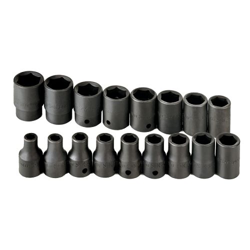 SK 17 Pc 6 point Standard metric Impact Socket Set